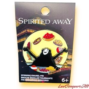 Loungefly Studio Ghibli Spirited Away No-Face Food Spinner Enamel Pin